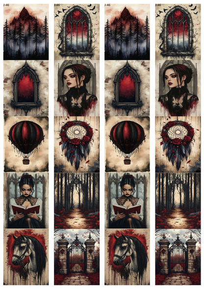 A46 embossed sticker