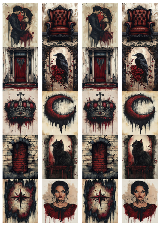 A47 embossed sticker