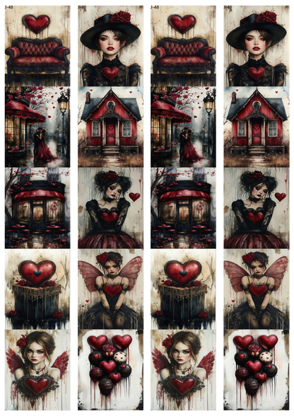 A48 embossed sticker