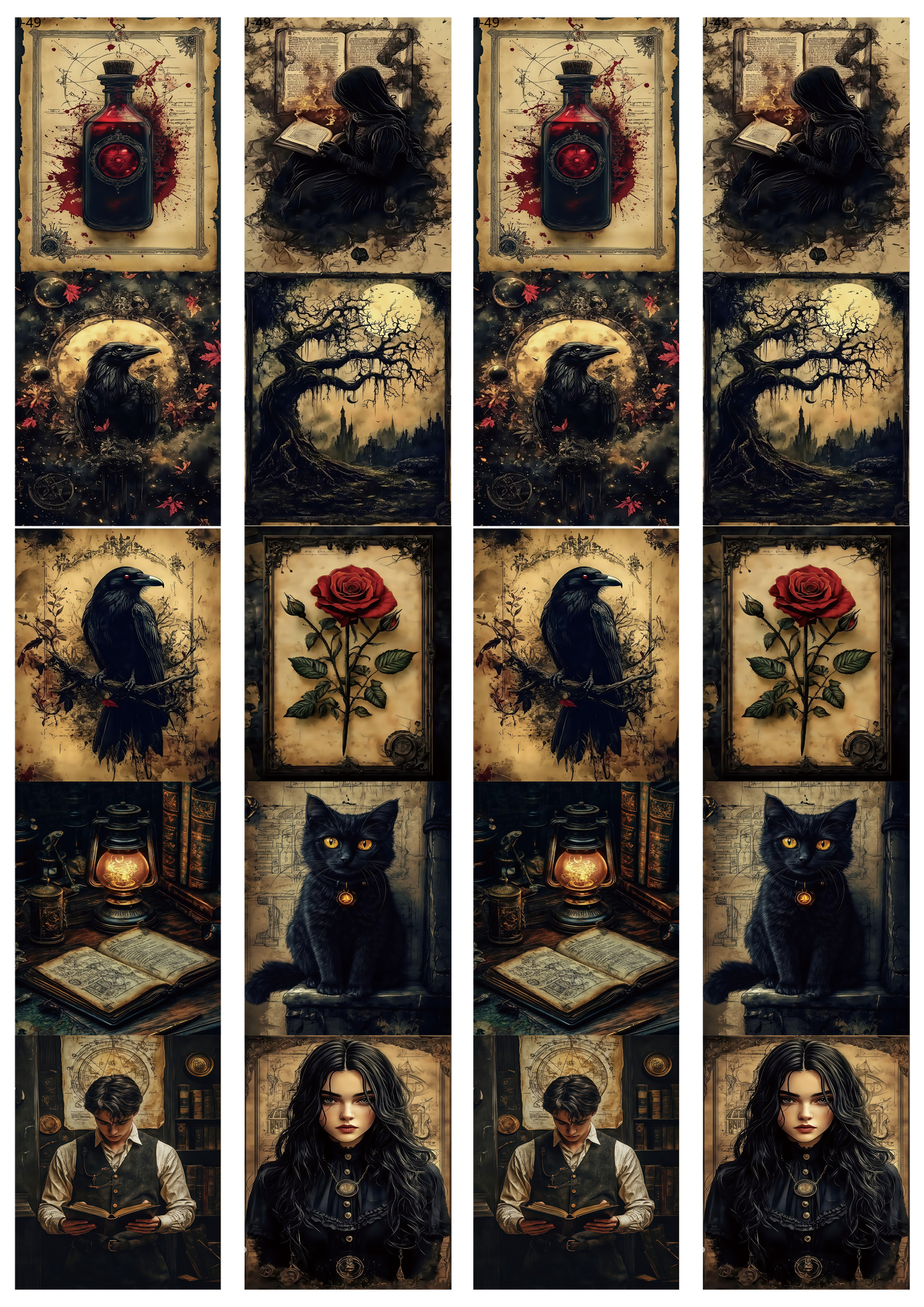 A49 embossed sticker