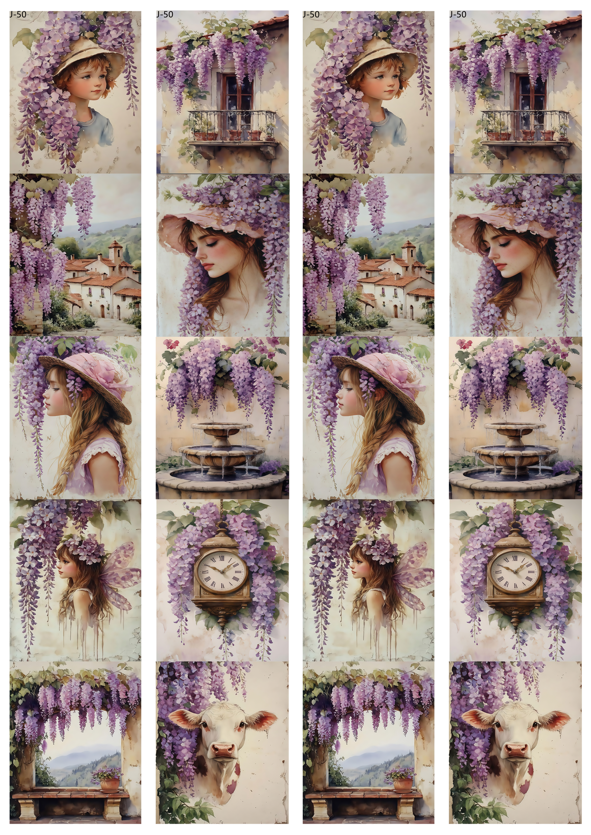 A50 embossed sticker