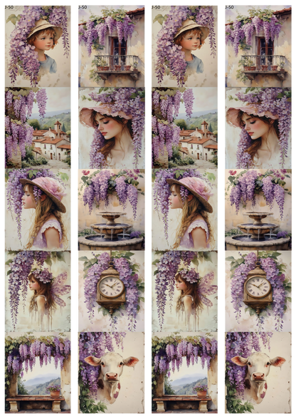 A50 embossed sticker