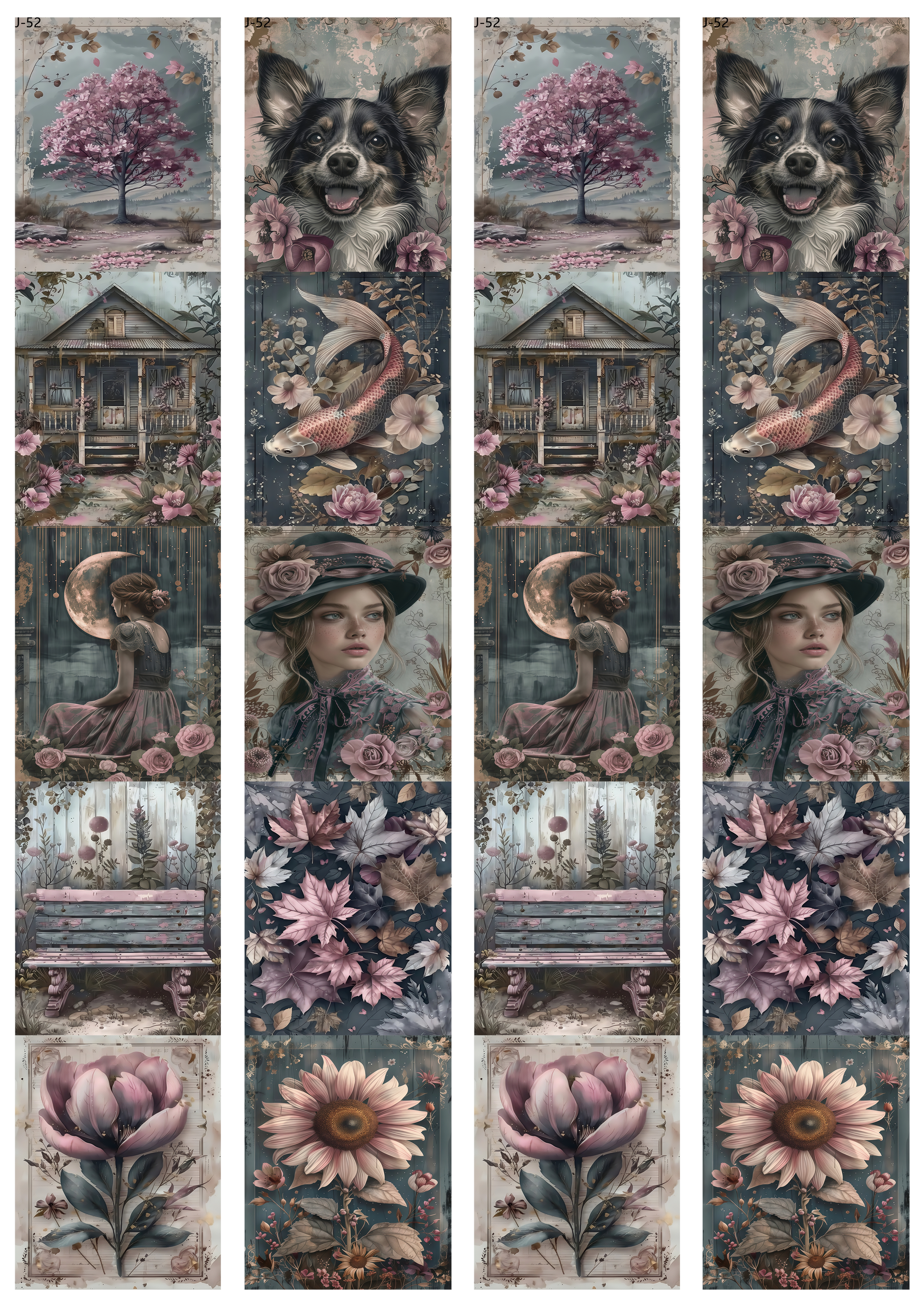 A52 embossed sticker