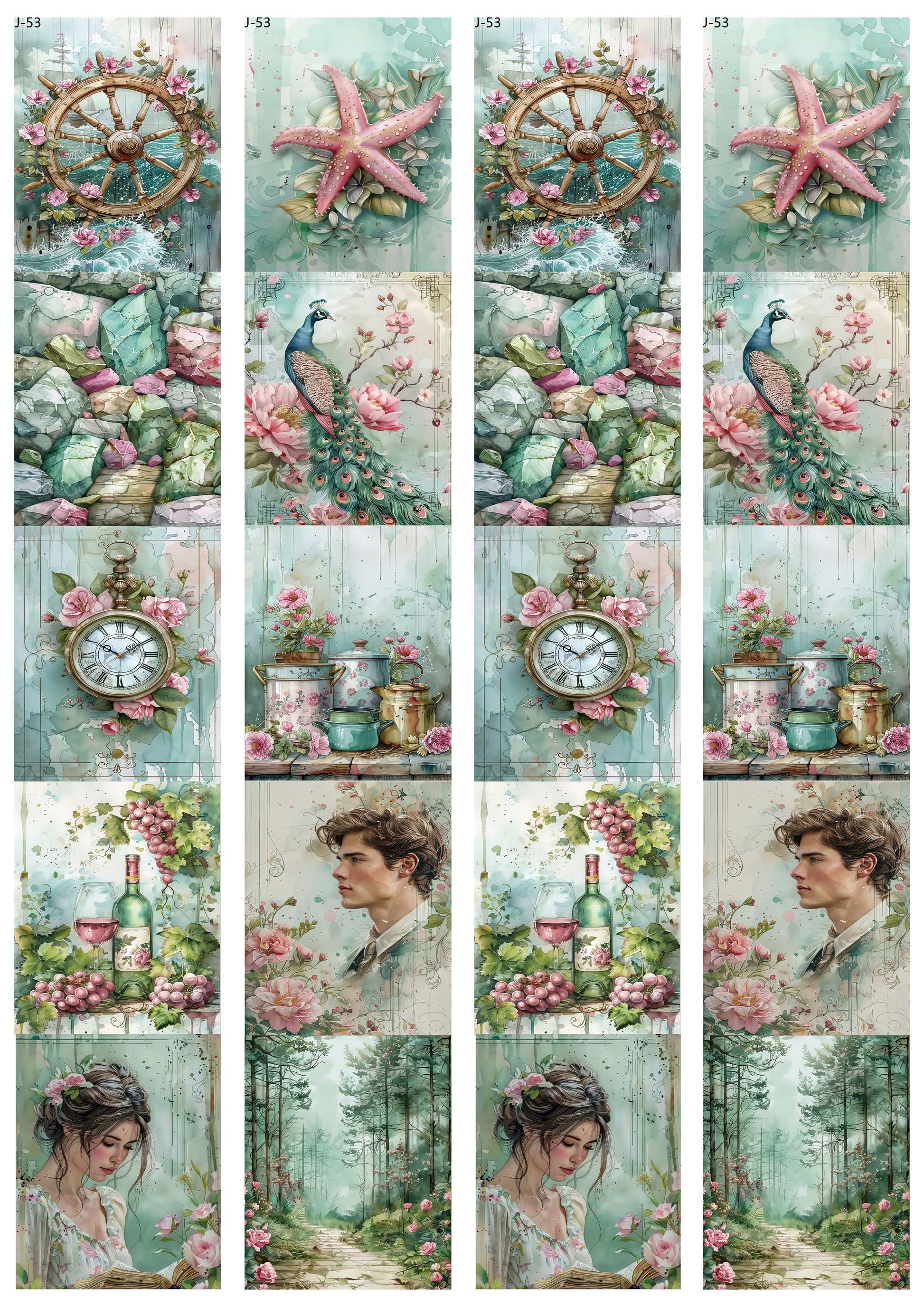 A53 embossed sticker