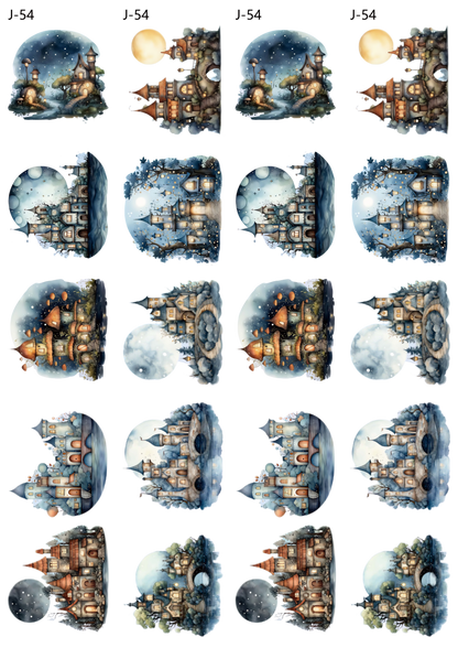 A54 embossed sticker