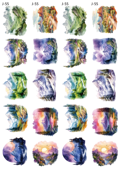 A55 embossed sticker