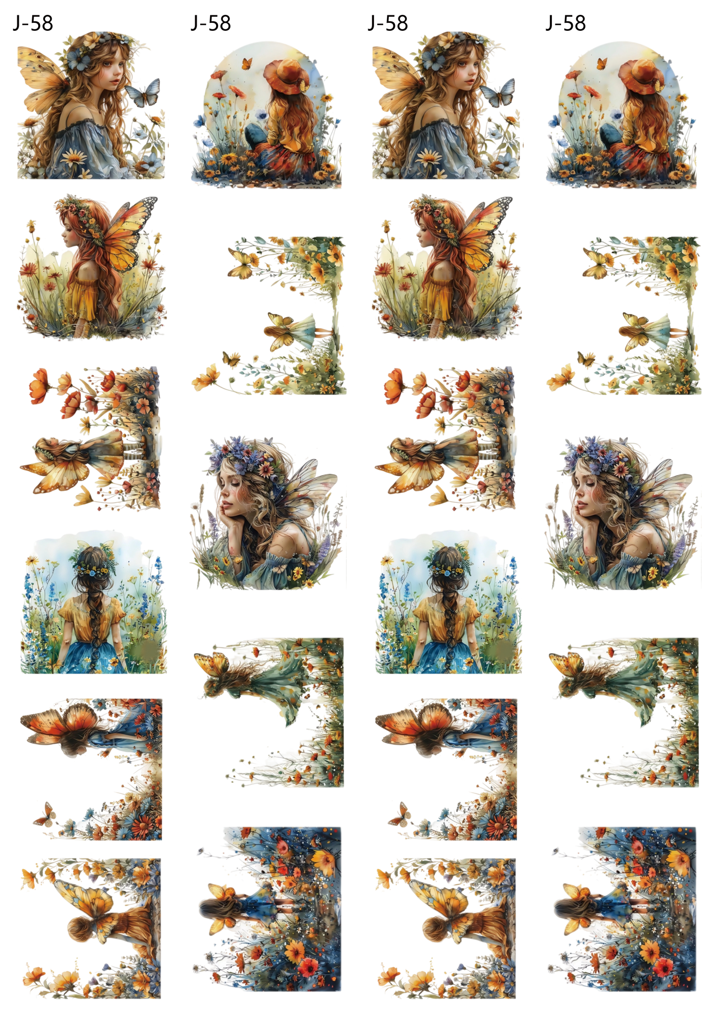 A58 embossed sticker