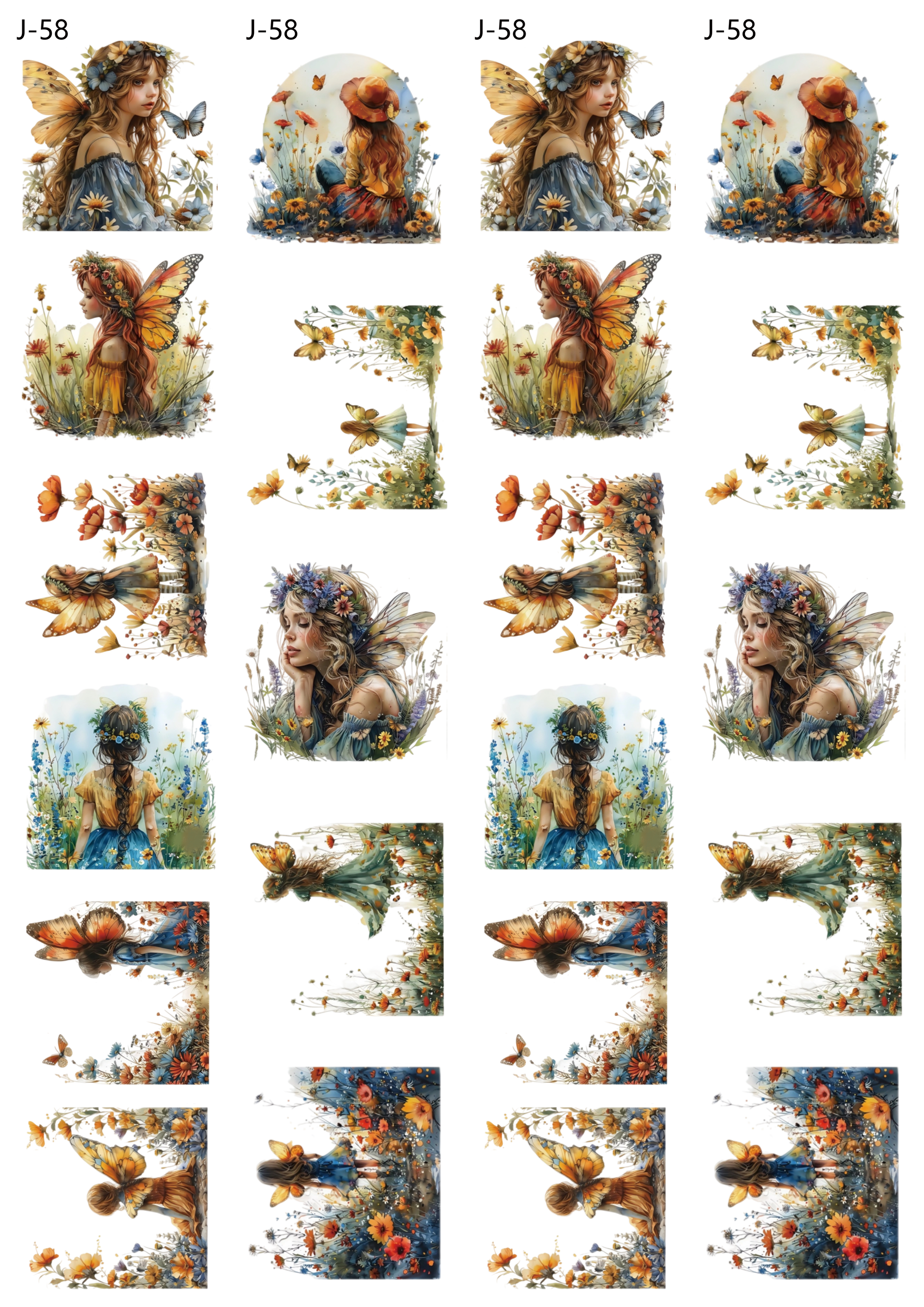 A58 embossed sticker