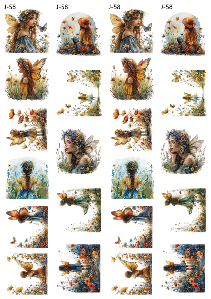 A58 embossed sticker