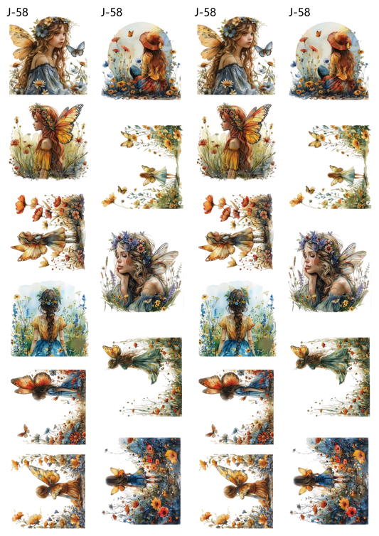 A58 embossed sticker