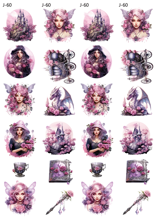 A60 embossed sticker