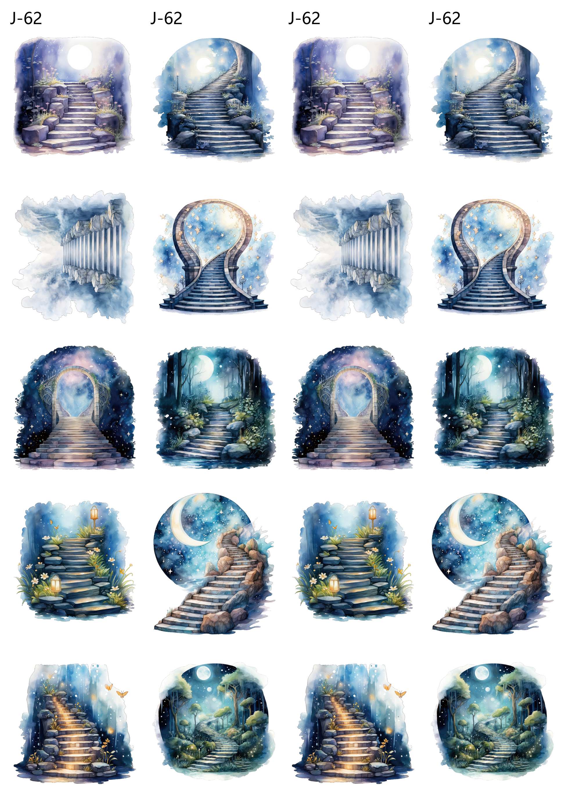 A62 embossed sticker