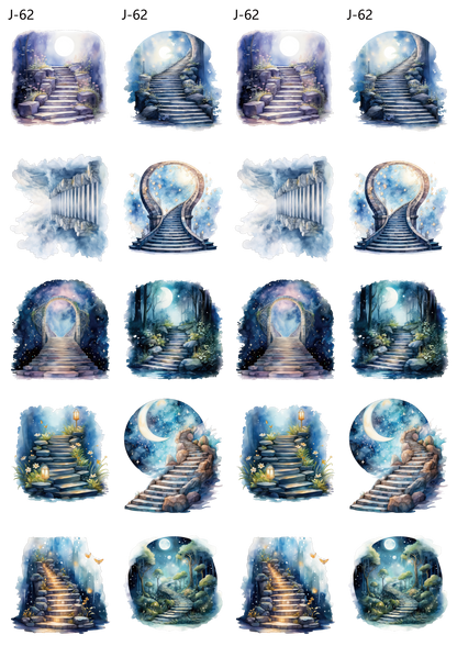 A62 embossed sticker