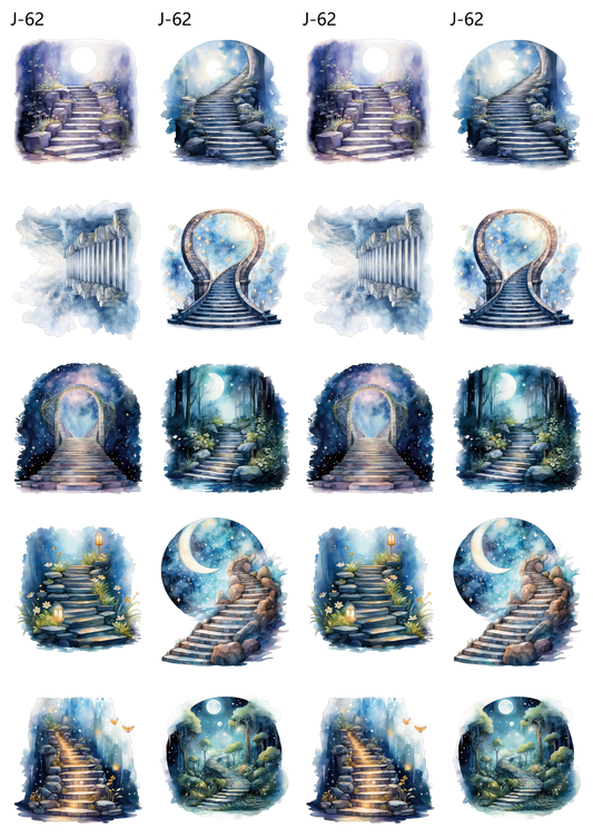 A62 embossed sticker