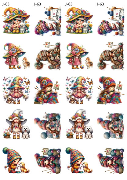 A63 embossed sticker