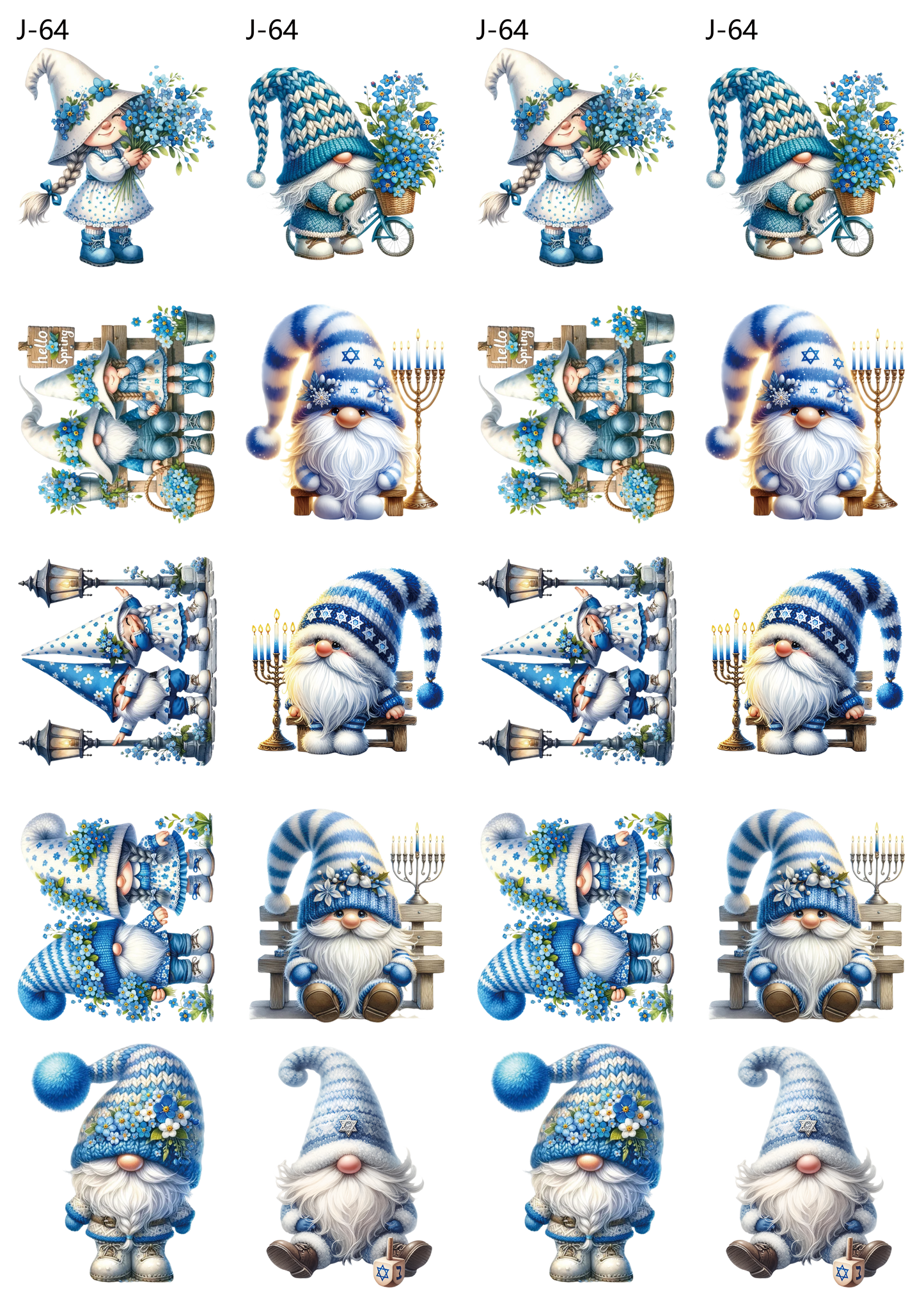 A64 embossed sticker