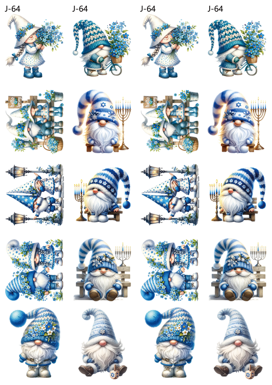 A64 embossed sticker