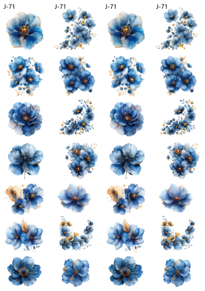 A71 embossed sticker