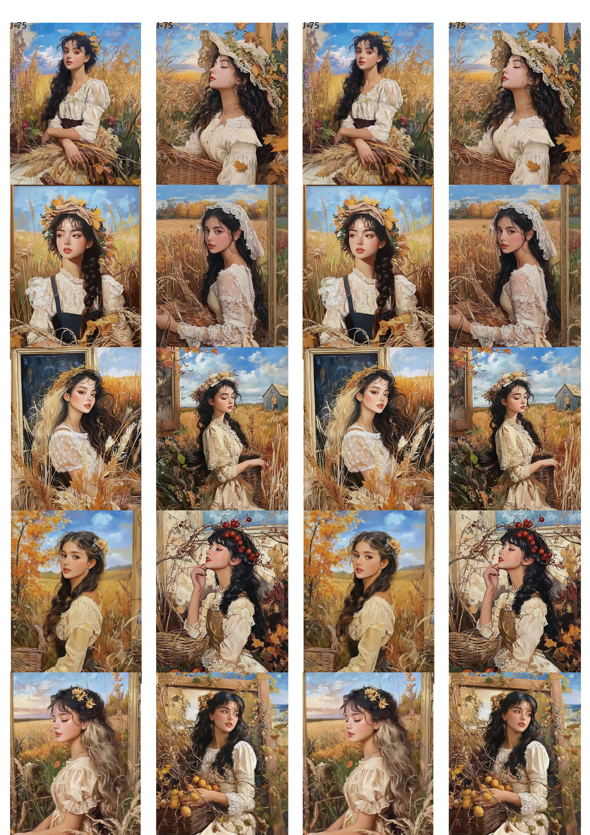 A75 embossed sticker