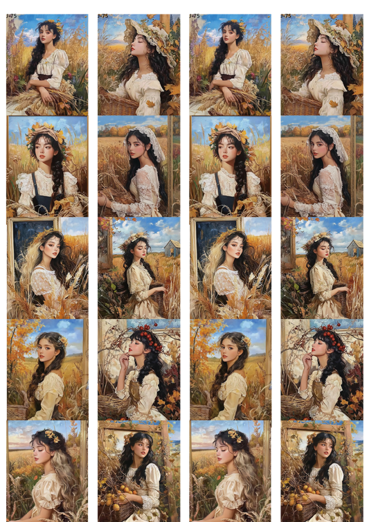 A75 embossed sticker