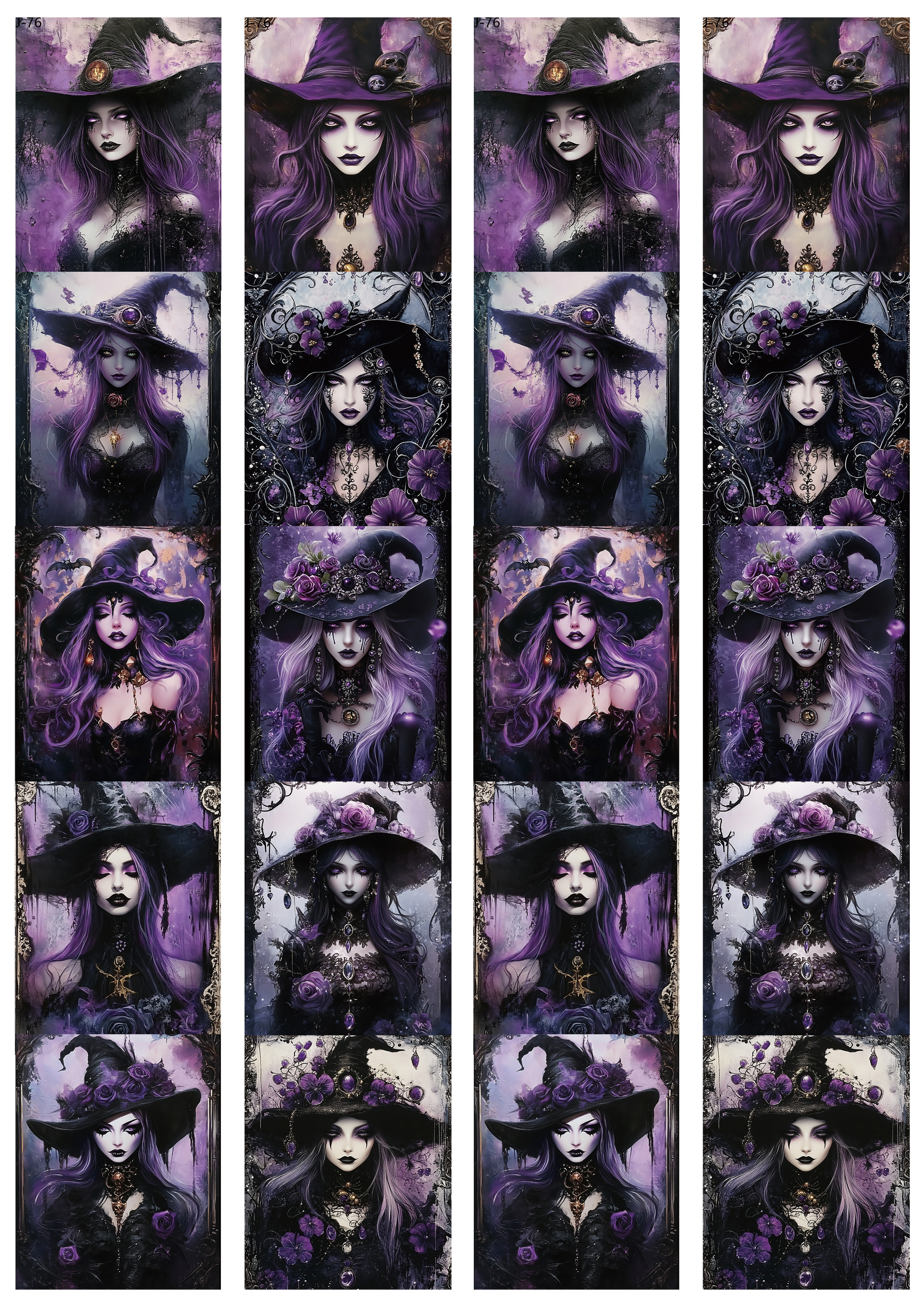 A76 embossed sticker