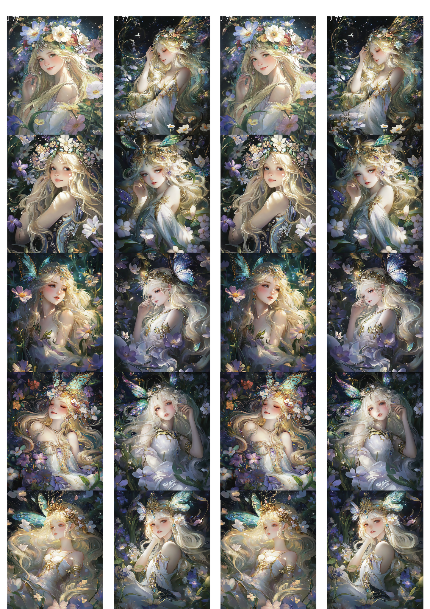 A77 embossed sticker