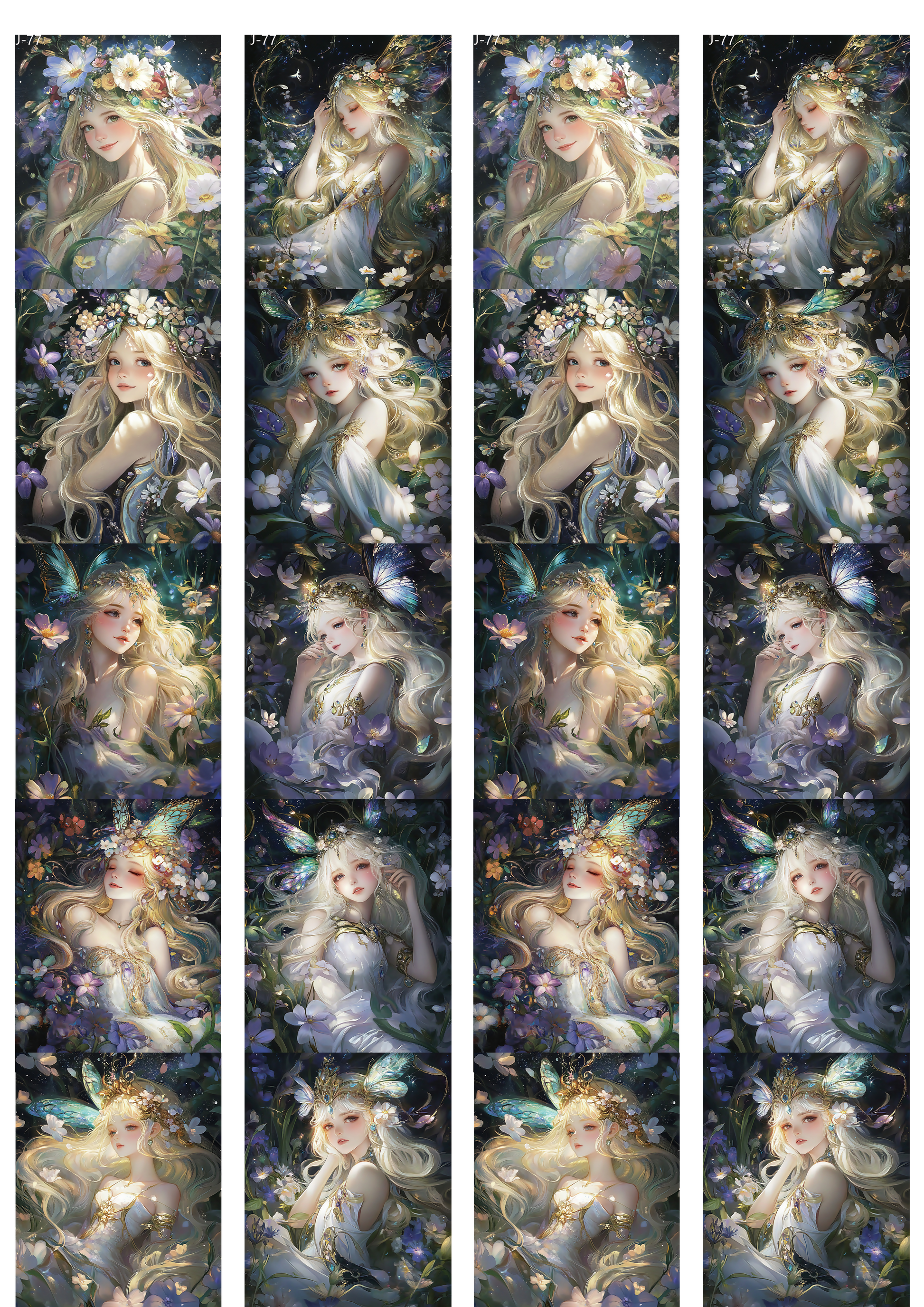 A77 embossed sticker