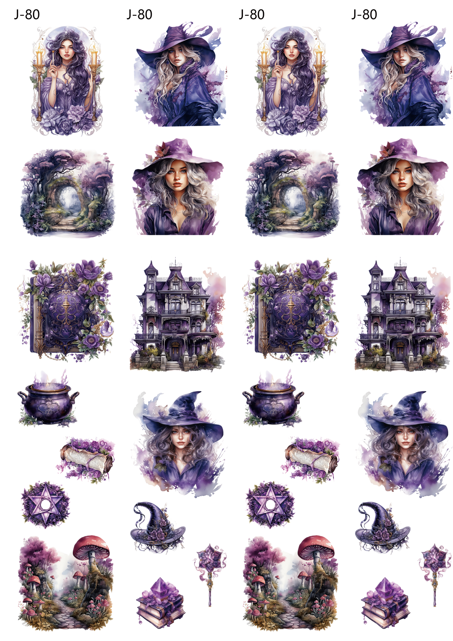 A80 embossed sticker