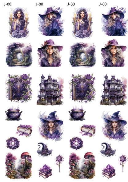 A80 embossed sticker