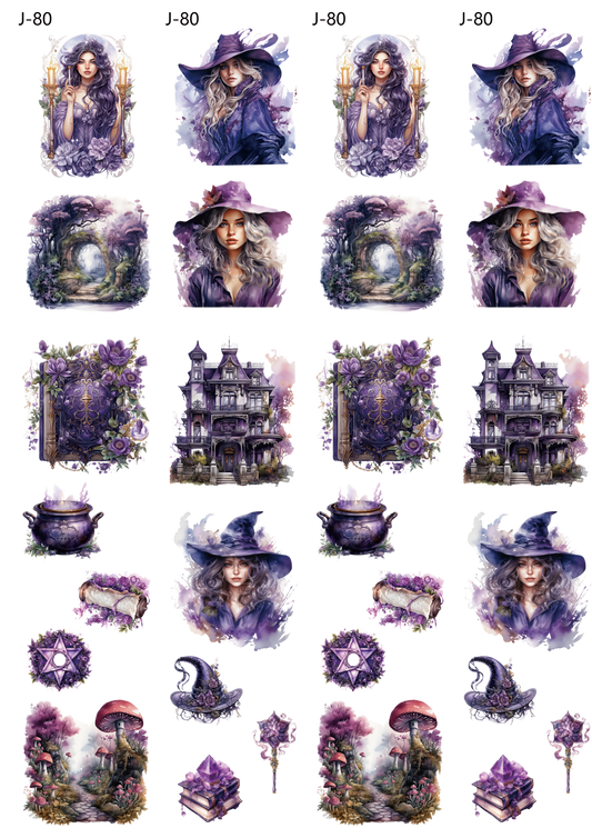 A80 embossed sticker