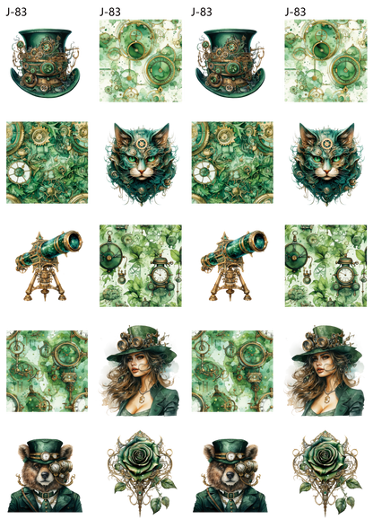 A83 embossed sticker