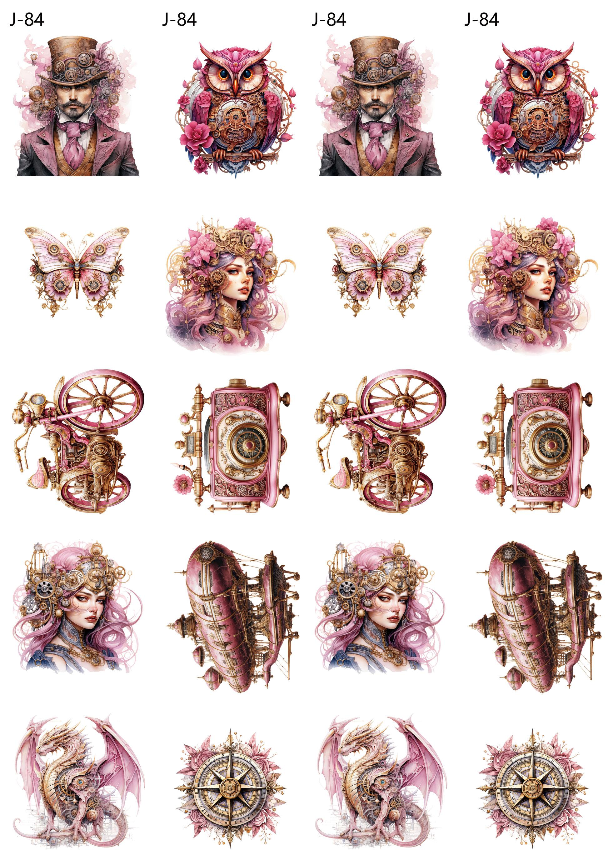 A84 embossed sticker