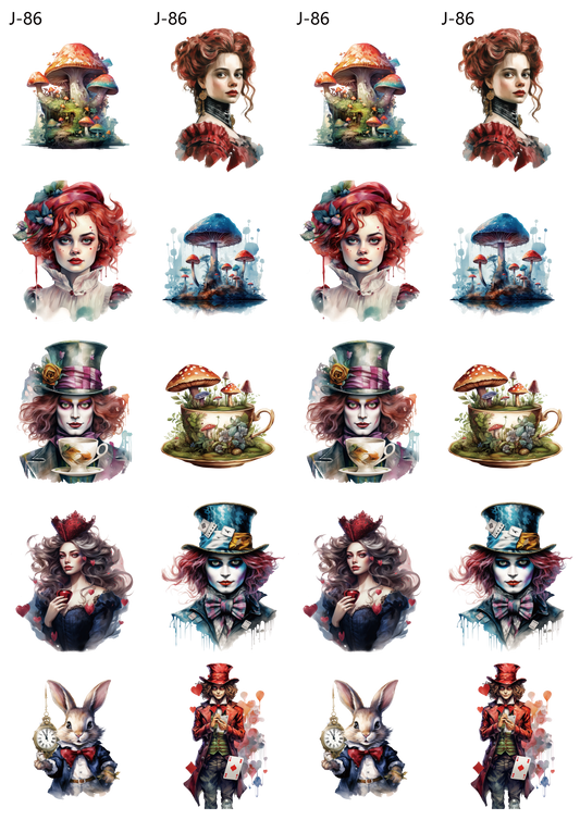 A86 embossed sticker