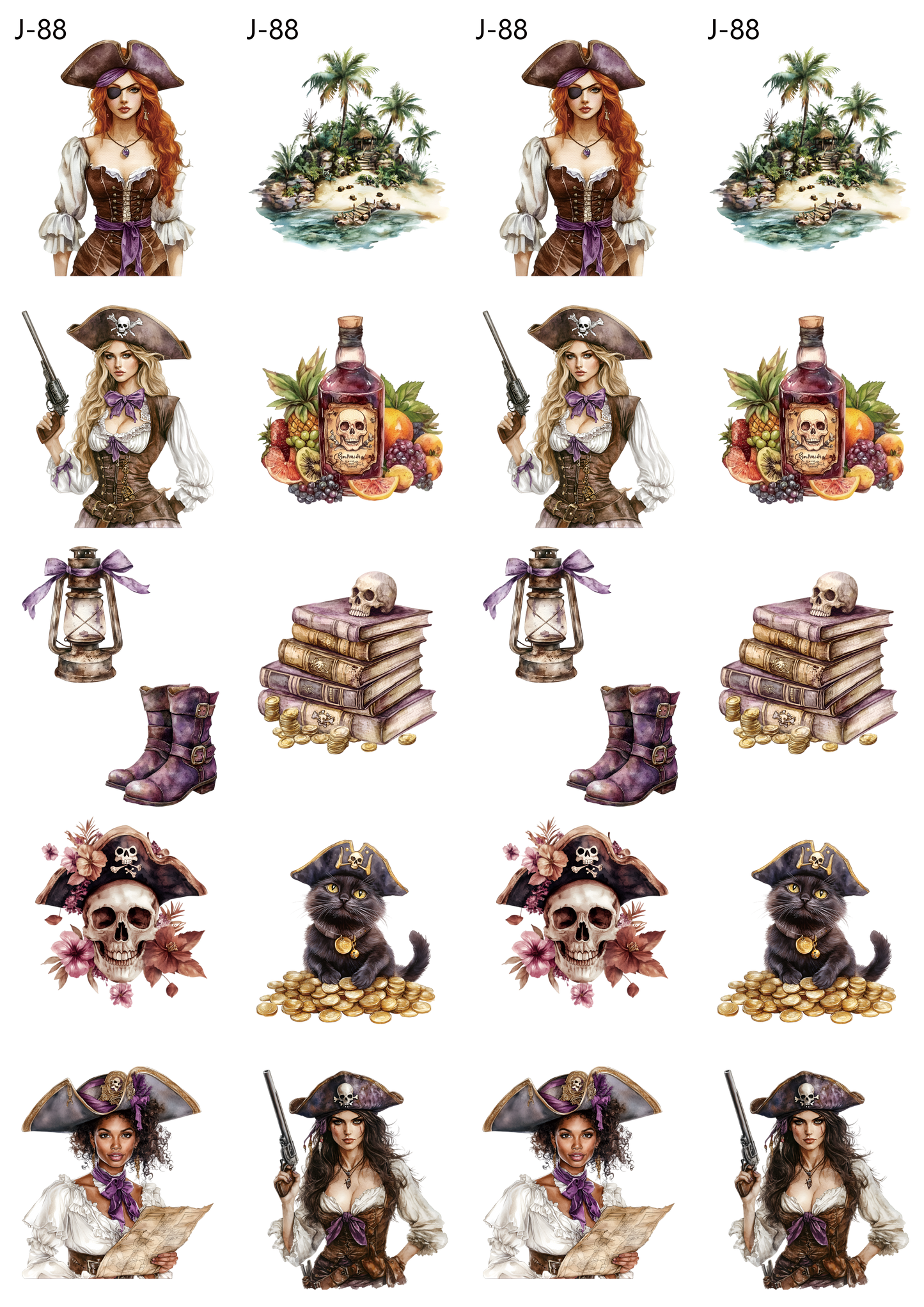 A88 embossed sticker