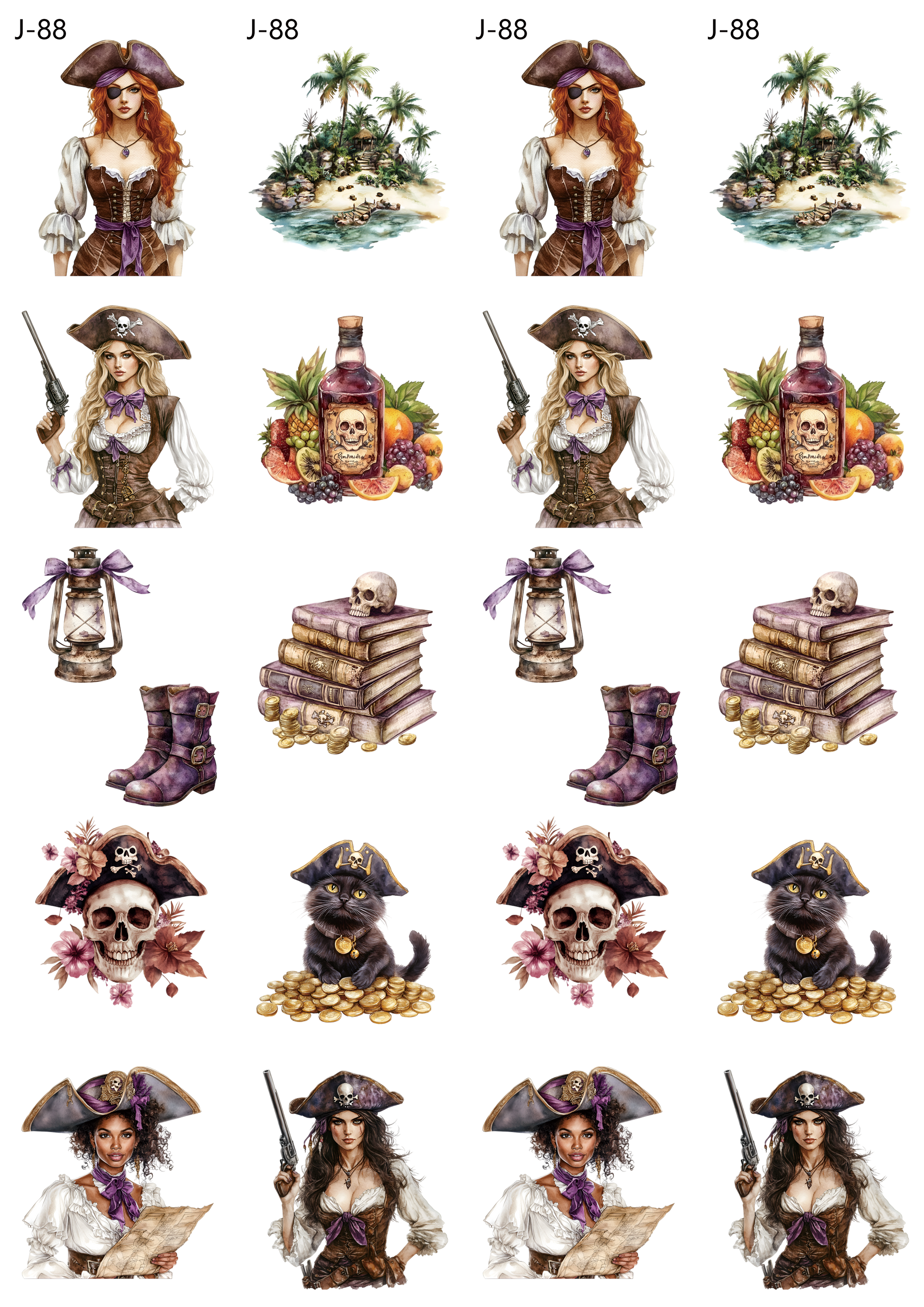 A88 embossed sticker