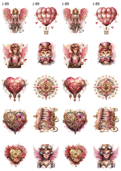 A89 embossed sticker