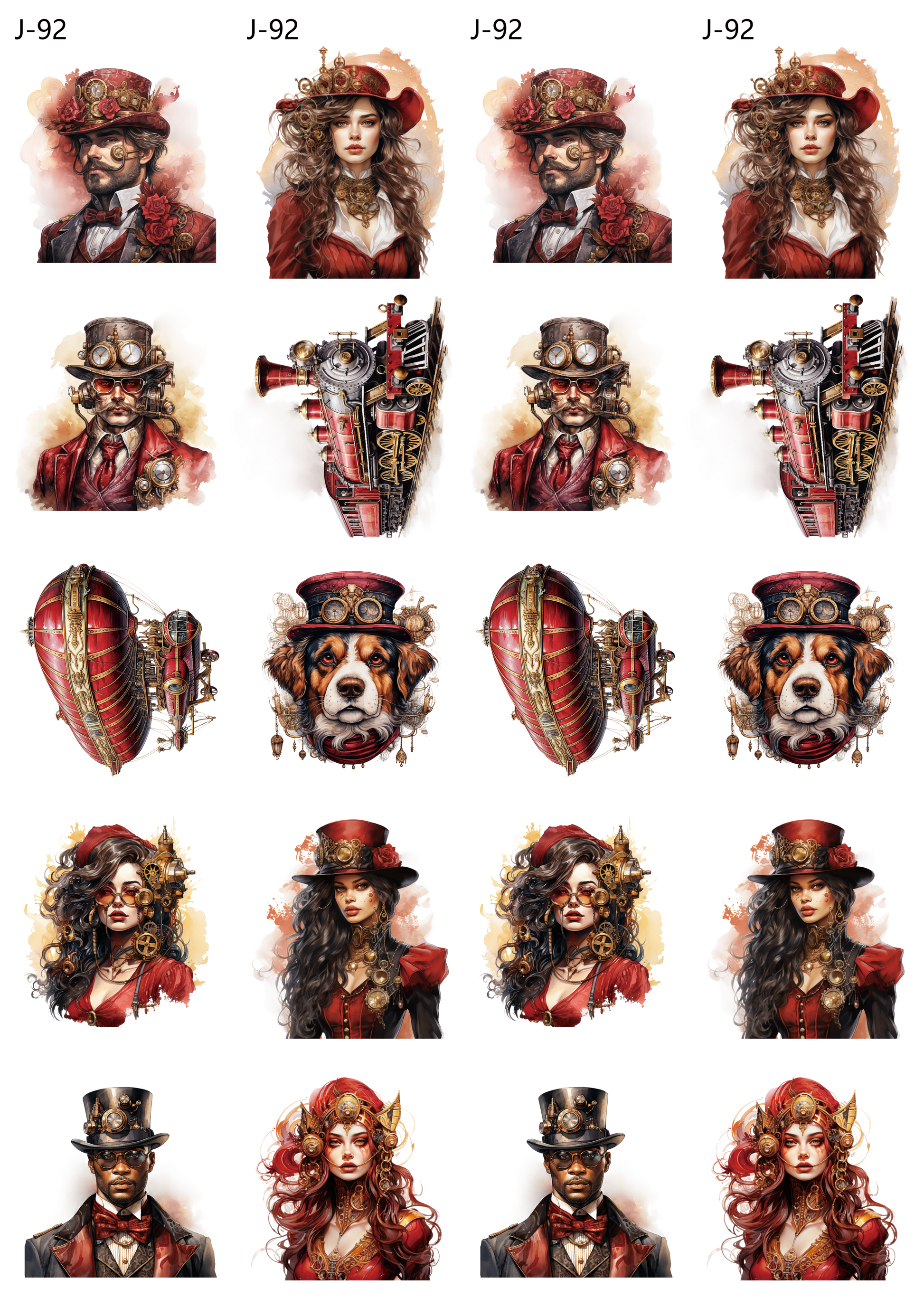 A92 embossed sticker