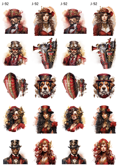 A92 embossed sticker