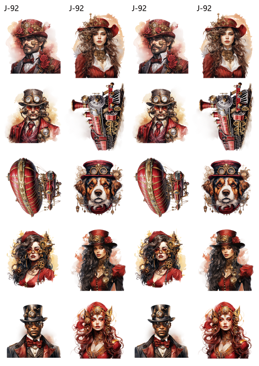 A92 embossed sticker