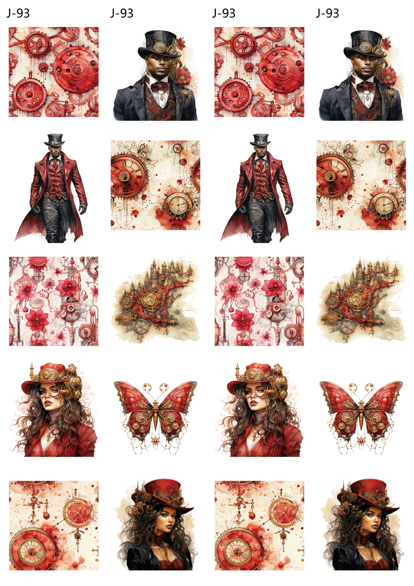 A93 embossed sticker