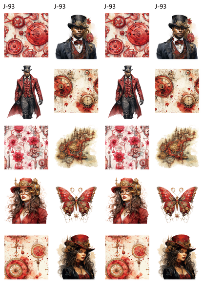 A93 embossed sticker