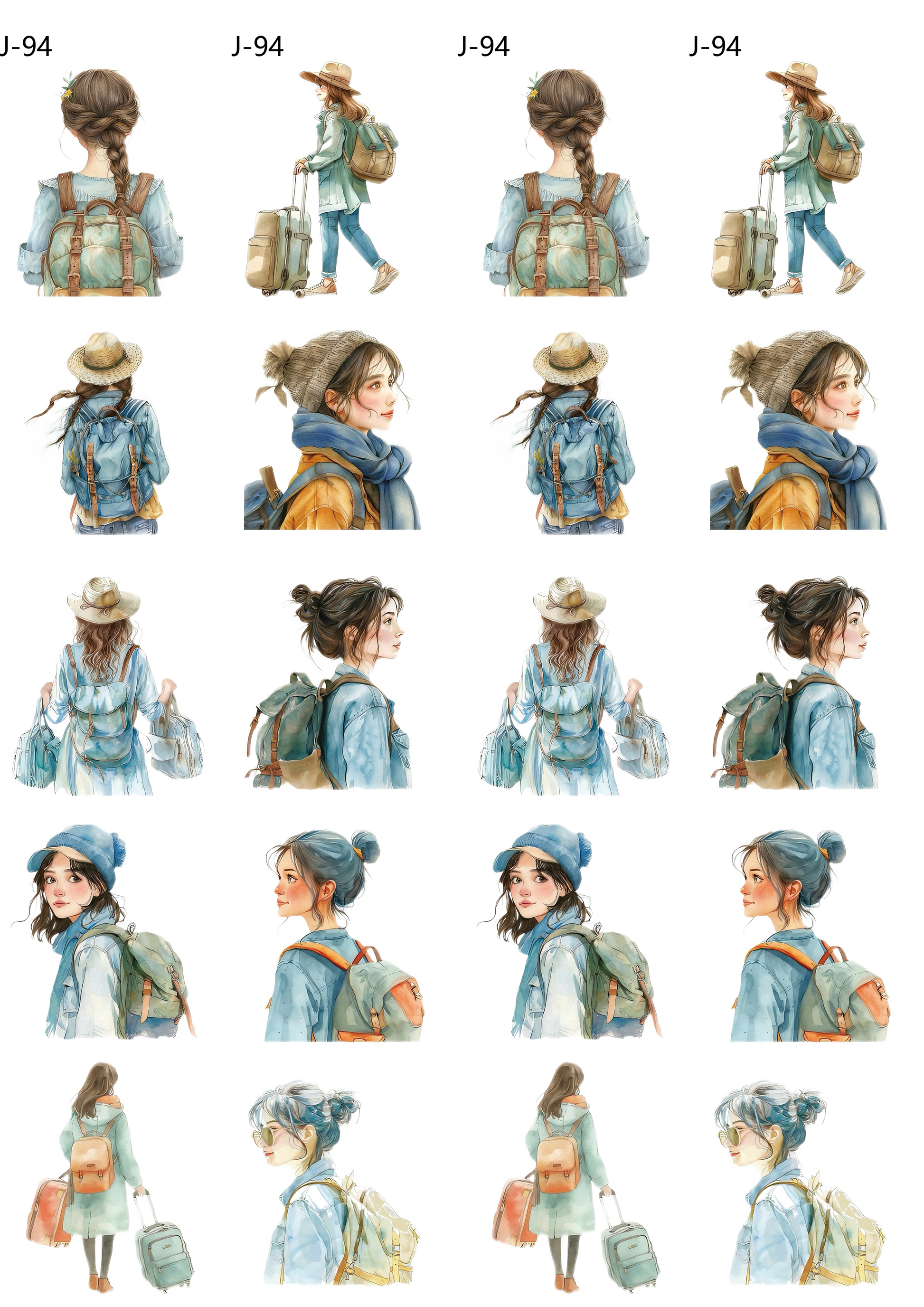 A94 embossed sticker