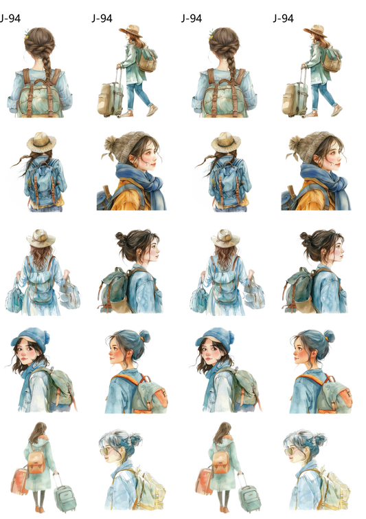 A94 embossed sticker