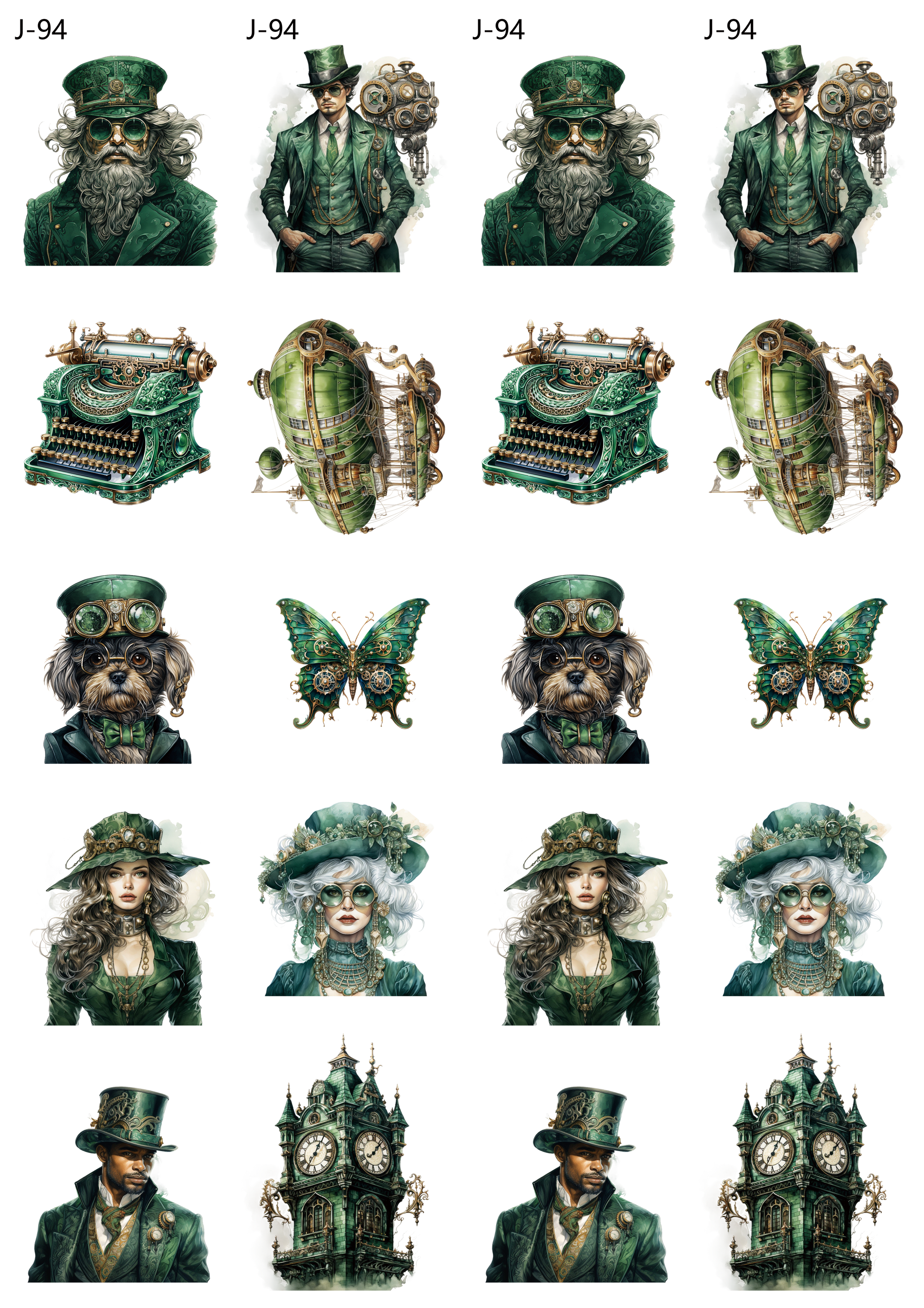 A95 embossed sticker