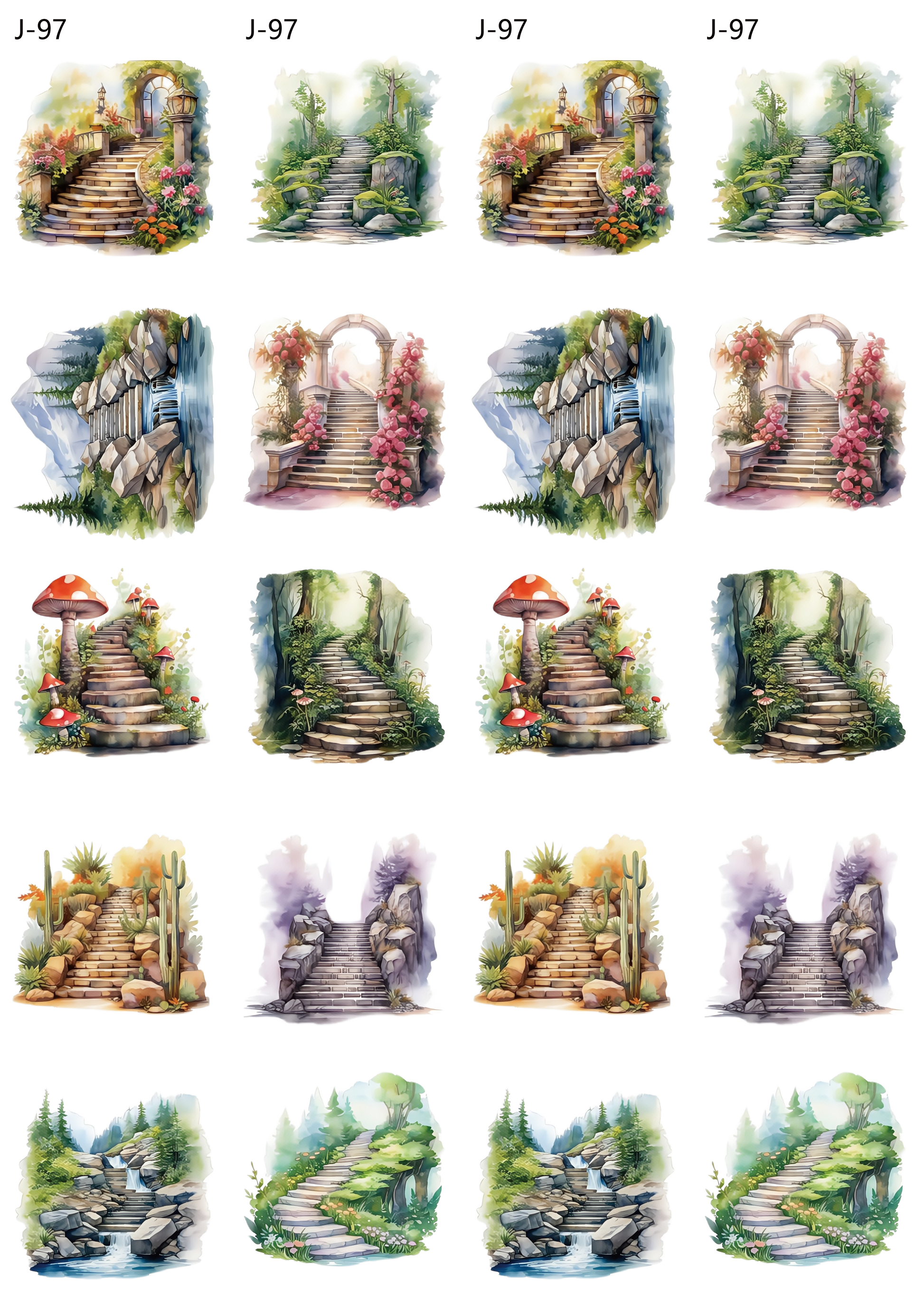 A97 embossed sticker