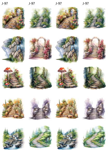 A97 embossed sticker