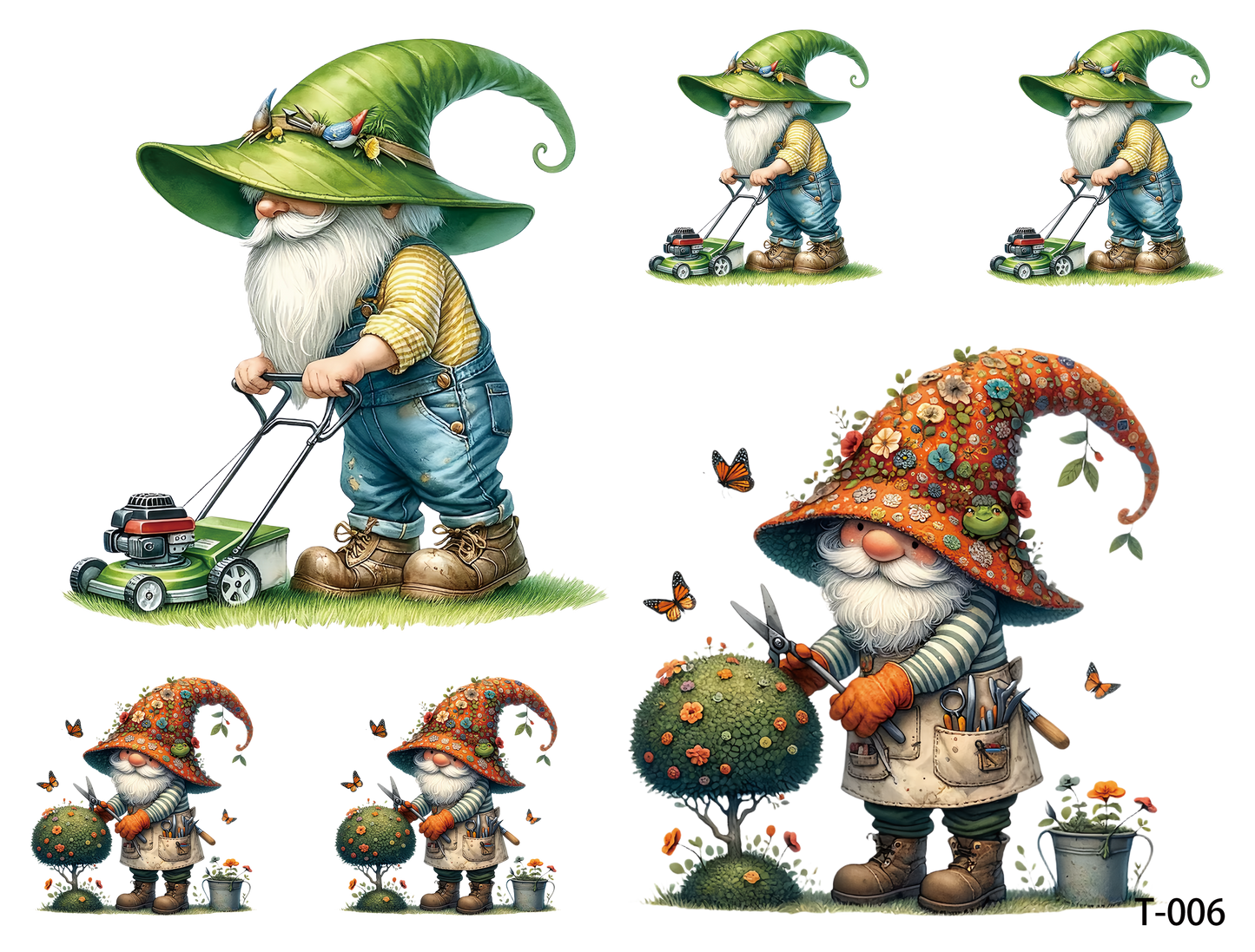 T001-T010 3D pre-cut embossed sticker 1pcs(4.92*3.74 inch) T006