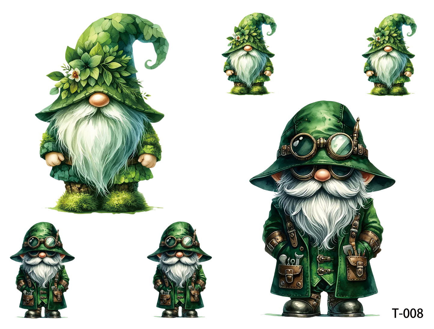 T001-T010 3D pre-cut embossed sticker 1pcs(4.92*3.74 inch) T008