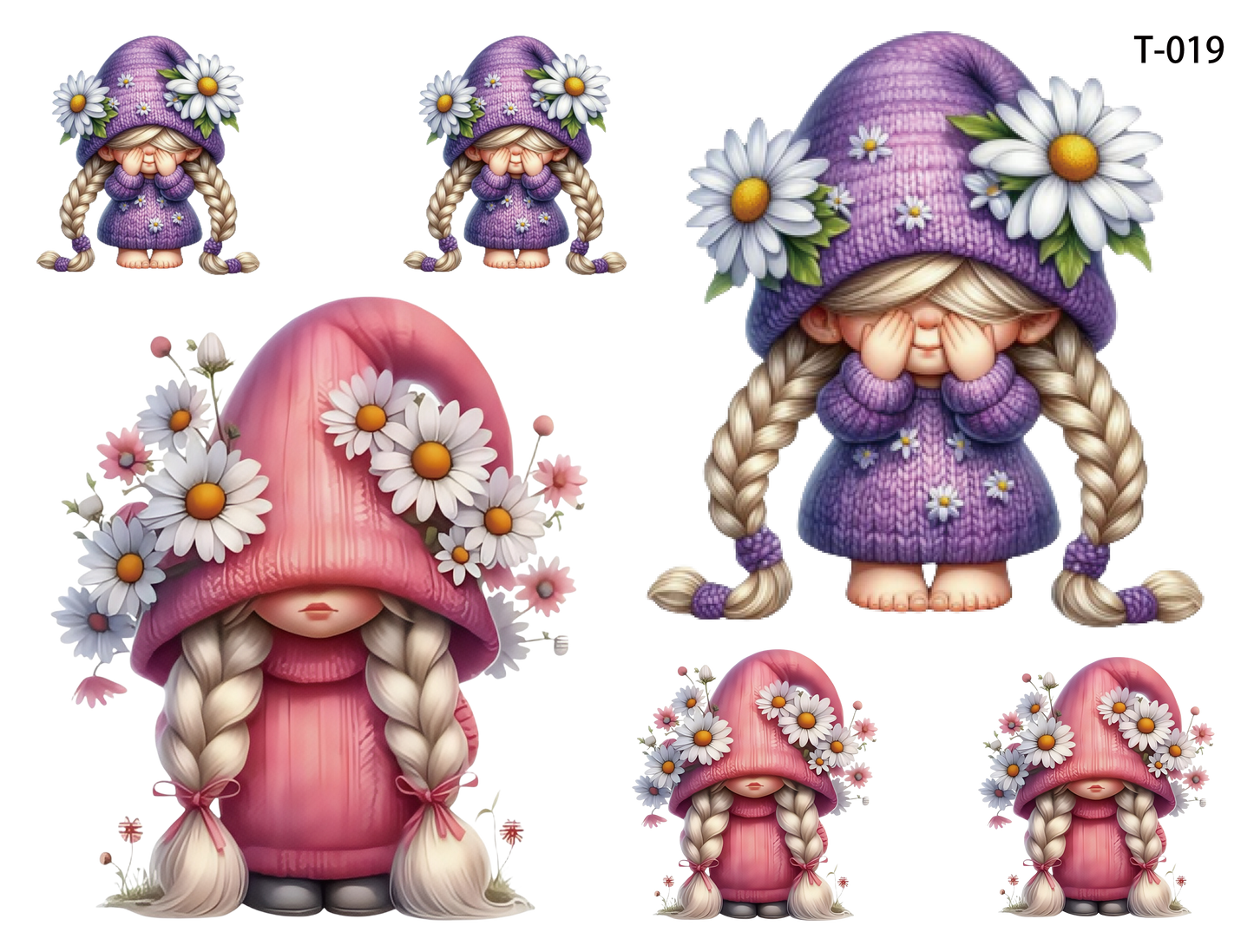 T011-T020 3D pre-cut embossed sticker 1pcs（4.92*3.74 inch） T-019