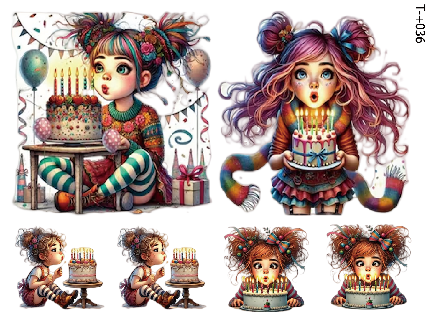 T031-T038 3D pre-cut embossed sticker 1pcs(4.92*3.74 inch) T036